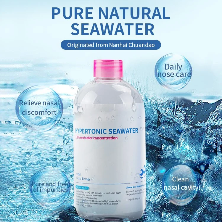 Venta en caliente 500ml agua de mar NaCl 2,3%/0,9% concentración BFS Salina estéril Solución