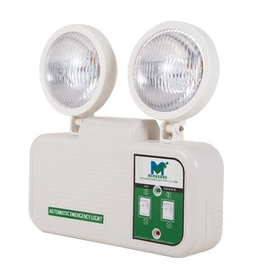 Simva automática Twin Heads Luz de emergencia LED Luz de emergencia de incendio