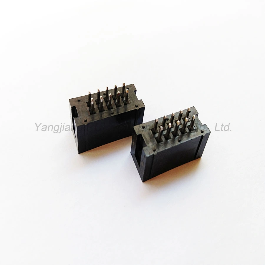 2.54mm Simple Horn Seat Straight Needle DC3-10/14/16/20/26/30/34/40/50p Jtag Straight Socket, Connector, Terminal, Electronic Components, Integrated Circuits