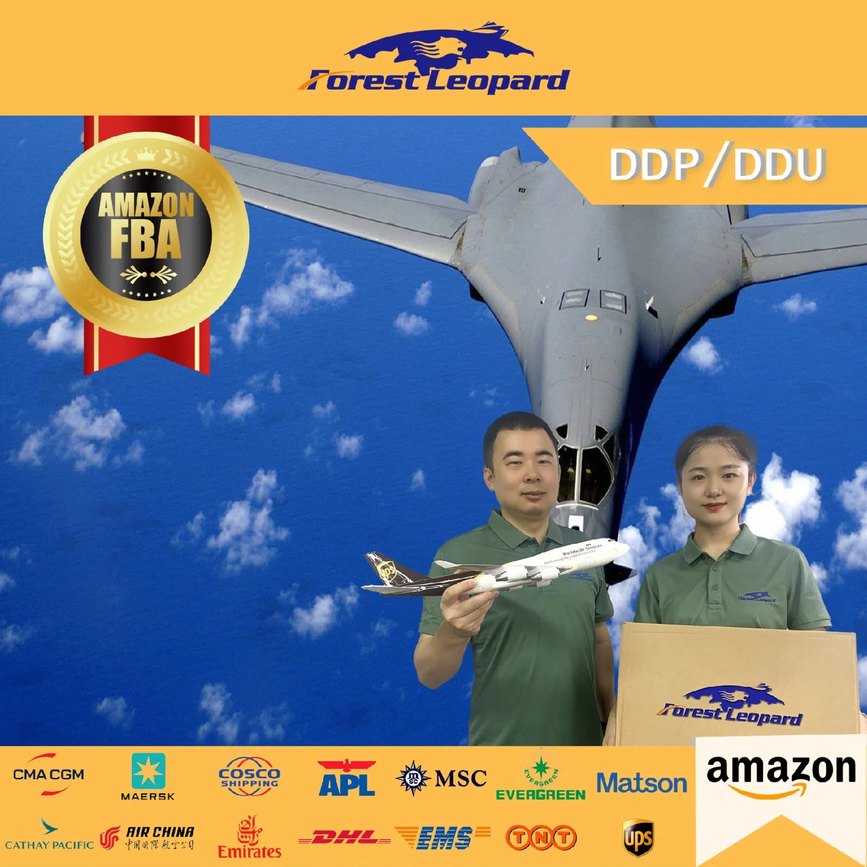 Professionnel Chine Forwarding Agent Air Freight frais d'expédition Tarifs Chine Vers l'Europe, États-Unis, Australie avec le service DDP