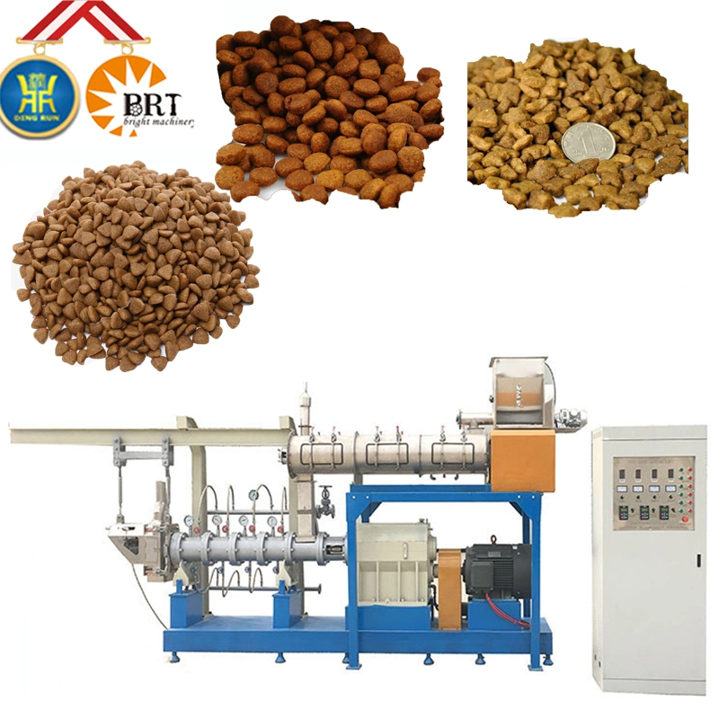 Linha de produção completa de Kibble Dry Pet Feed Dog Food Equipment Preço de fábrica Máquina de fazer Pellet de Animal Feed