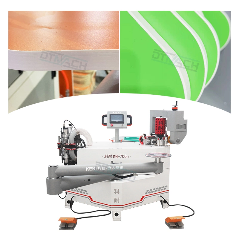 Kn-700-3 PVC Woodworking Edge Bander Machinery Wood Manual Automatic Curve Edge Banding Machine with Trimmer