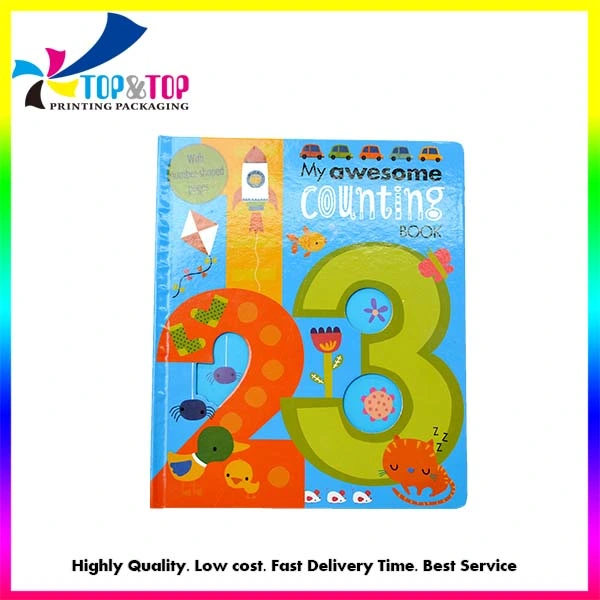 Wholesale Custom Print School Reading Learn Color ABC Numeral Children Board Book for Kids