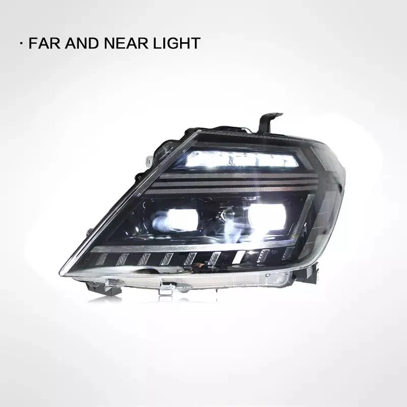 for Nissan Patrol 2012-2019 Headlight Assembly Y62 Modified LED Daytime Running Lights Streamer Turn Lights LED Lens Headlights Auto Lamp