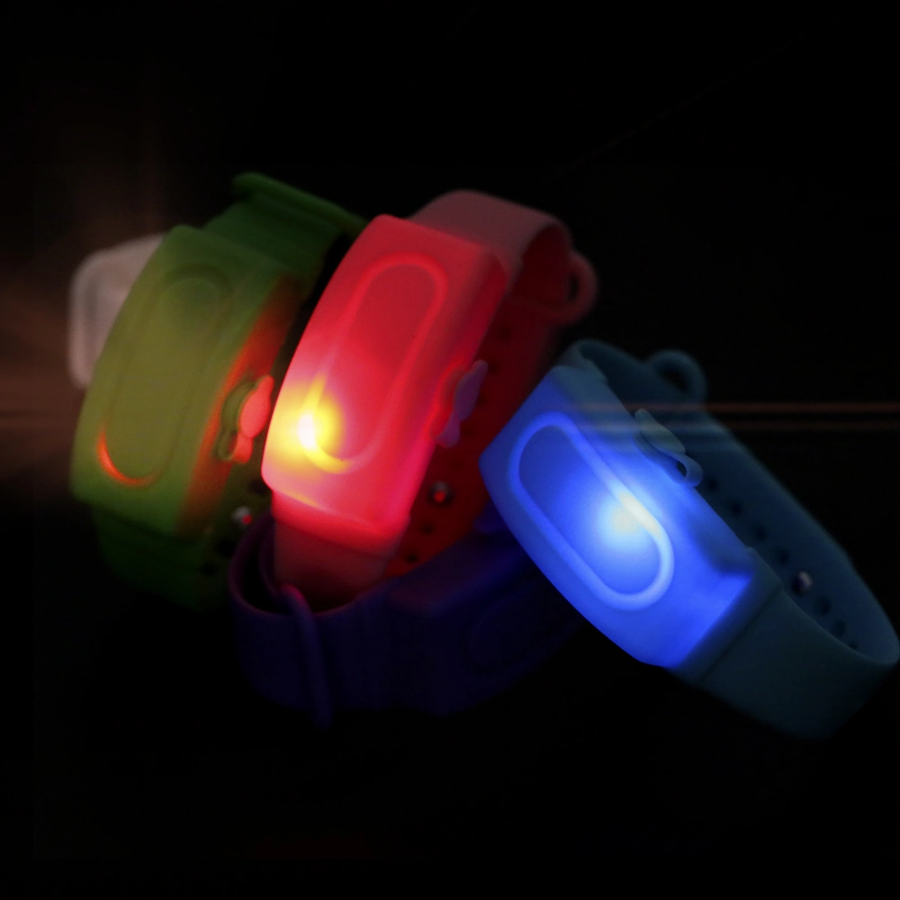 LED Chamber of Sanitizer Bracelet Anti Germicidal Sterilizer Wristband with LED Night Light Hand Sanitizer