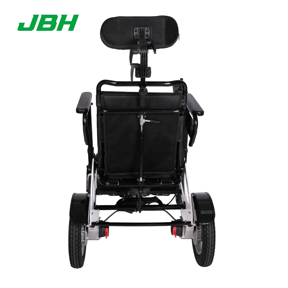 Silla de ruedas eléctrica de potencia plegable y motorizada barata Precio ligero plegable pesado Silla de ruedas de servicio para adultos