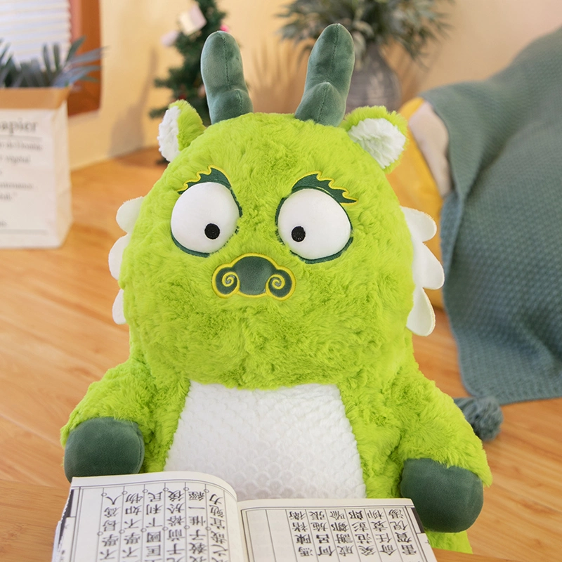 Chinese Dragon Green Xiangyun Dragon Plush PP Cotton Soft Toys Dragon Stuffed Animal