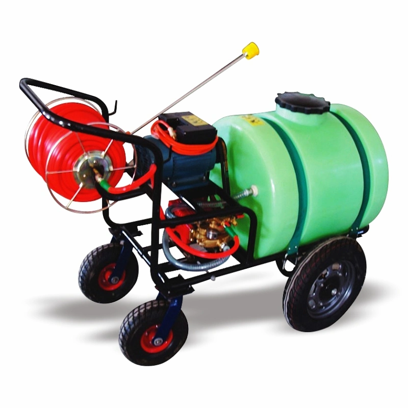 160 Liter Stationery 5.5HP Engine Garden Cart Power Tank Sprayer with Wheels