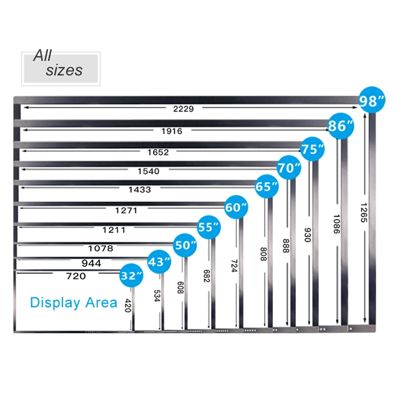 Interactive Whiteboard with Mobile Stand Digital Whiteboard LCD Display for Teaching