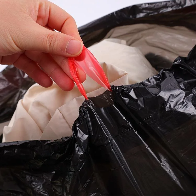 Les fournitures végétales des sacs poubelles biodégradables résistants avec compost 100% recyclable.