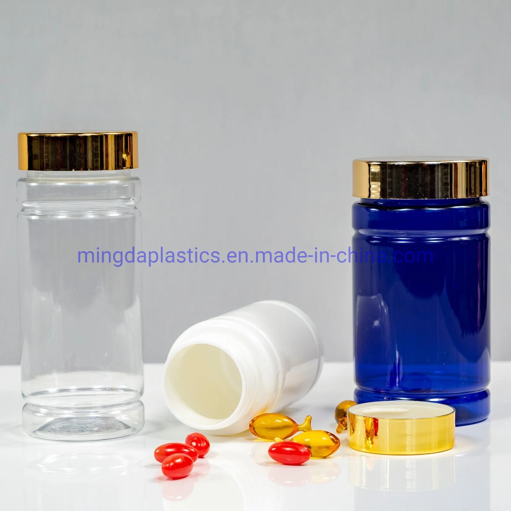 175ml Prescription Pill Straight Side Extruding Blowing Pet Packaging Bottle