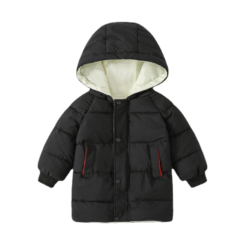 2021 OEM solide de balle surdimensionnée Kids Garçons Filles chaudes vestes Puffy épaissir le phoque à capuchon bébé hiver Down Coat