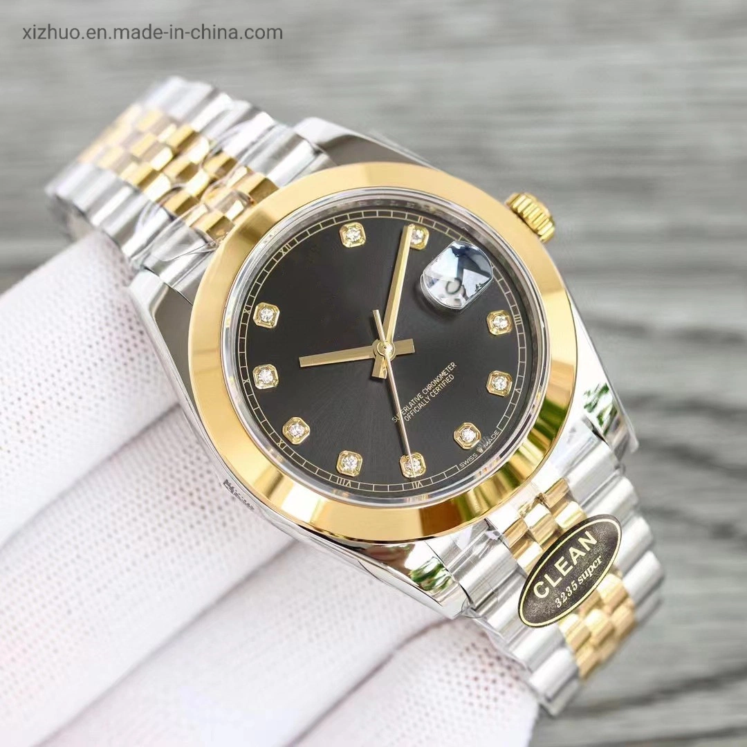 Brand Customized Logo Watch Gold Stainless Steel Wrist Men's Waterproof Mechanical Watch