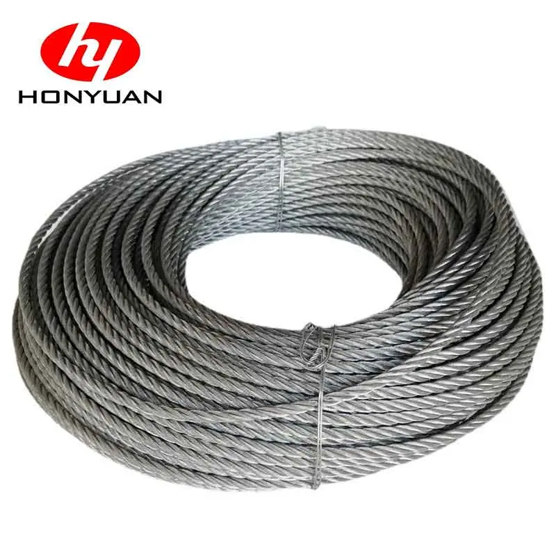 E. G Cable Steel Wire Rope 6X24+7FC Coil Packing Fiber Core