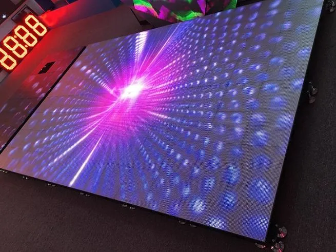 KS Interactive P4,81 pantalla LED de pista de baile 500*1000 para interiores