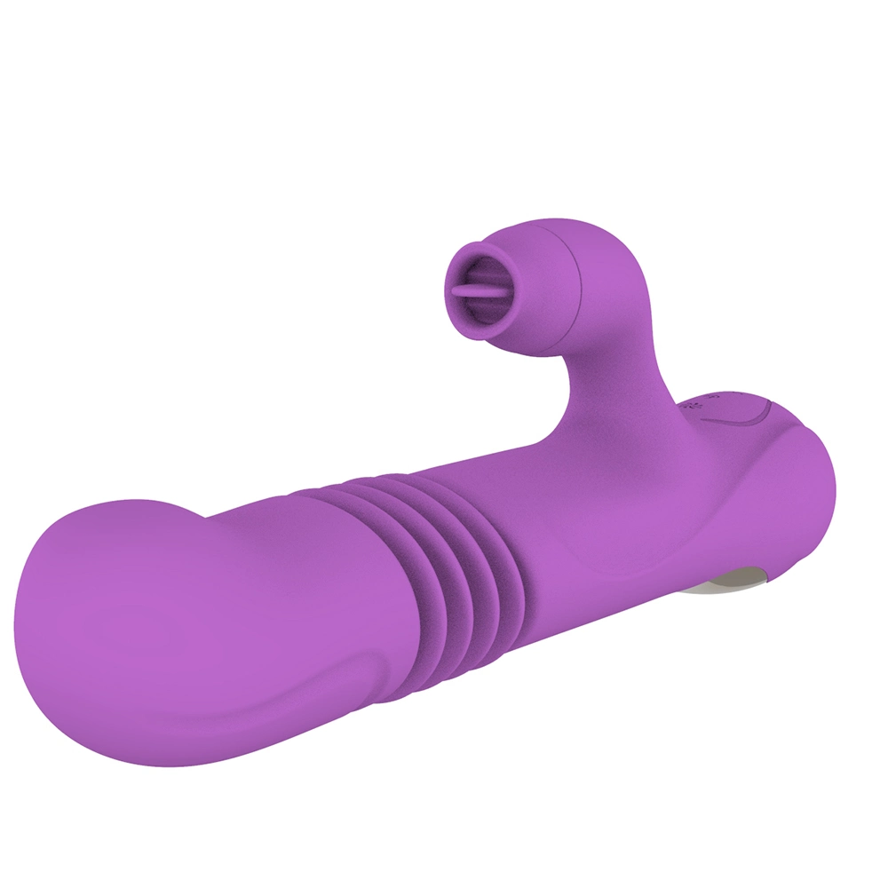 Amazon Hot Selling Silicone G-Spot Thrusting Vibrator Multi-Speed Speeds Vibration Rabbit Vibrator for Women