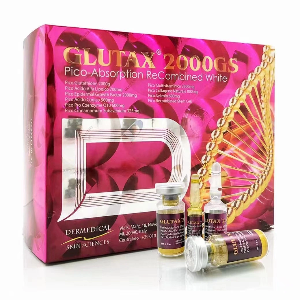 Haute qualité 2000000Glutax gx les produits de blanchiment d'injection 180W Remplacement Glutax 2000GS et le glutathion Glutax 20000GR