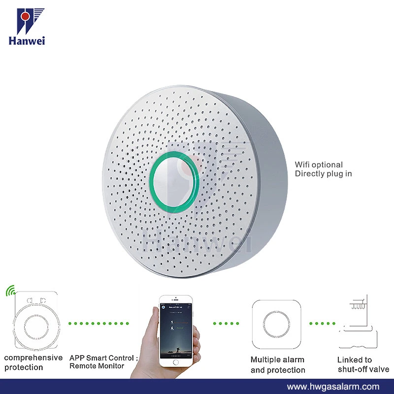 Wired Smart Methane Gas Alarm for Kitchen Security