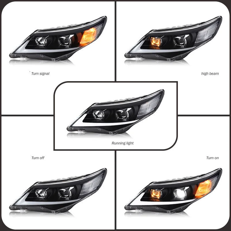 Super Bright LED Headlamp Assembly Car Accessories Headlight for Camry