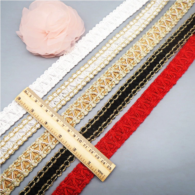 Nylon Lace Ribbon Knitted Cotton Trims DIY Patchwork Handmade Sewing Craft Wedding Scrapbook Ornaments