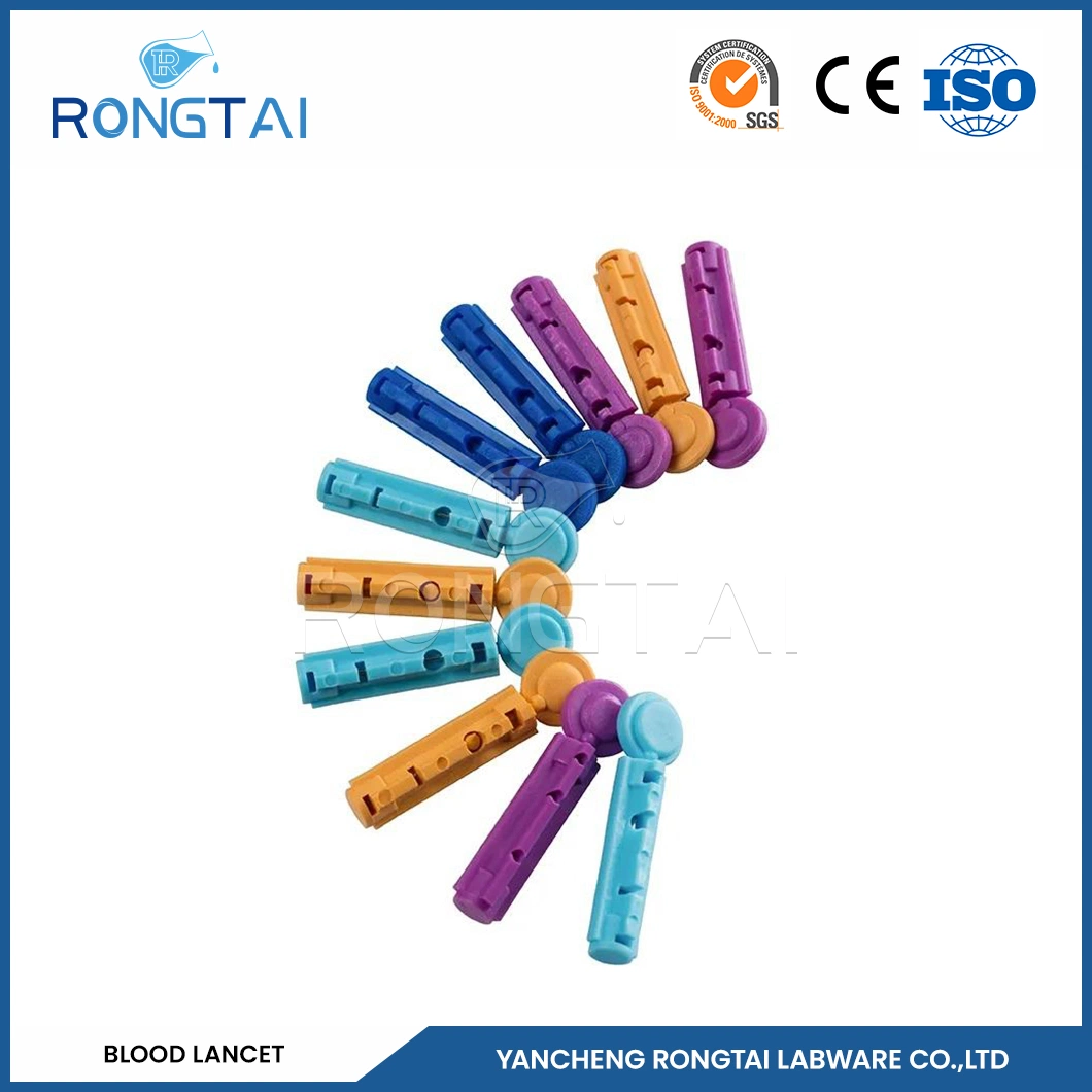 Rongtai Blood Lancets Factory Press Stainless Steel Lancet China Blood Lancets Single Use for Medical Use