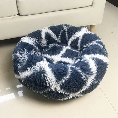 Anti-Slip Marshmallow Dog Beds Small Medium Large Pet Bed Round Donut Cat Beds for Indoor Use