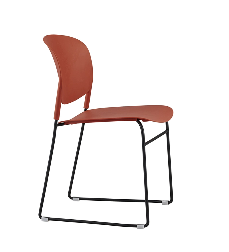 Canteen Plastic Steel Restaurant Dining Chair Office Staff Training Chair School Furniture