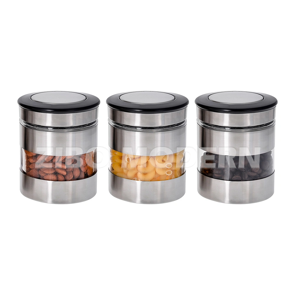 Wholesale/Supplier Stainless Steel Glass Jars and Bottles Storage with Lid