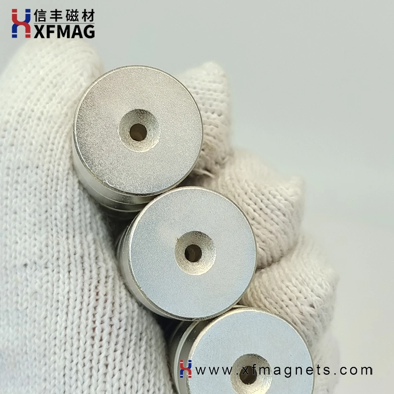 NdFeB N33sh Magnetic Neodymium Rare Earth Magnets Permanent Ring Nickel Strong Sintered Magnet