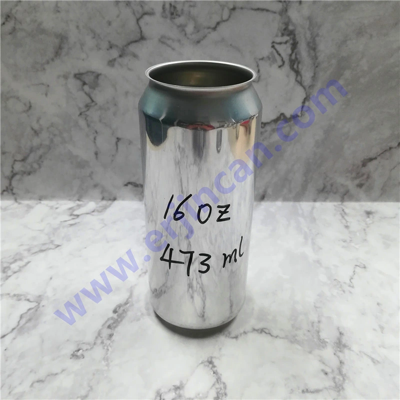 Food Level 16oz Beer Tin Can and 16oz Blank Aluminum Beverage Can