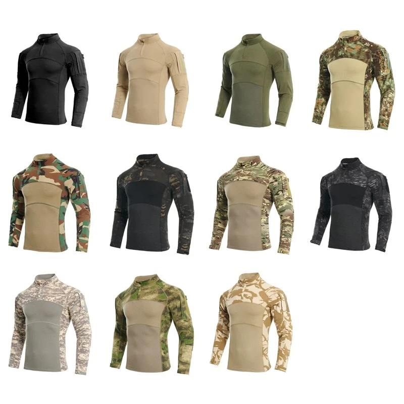 Sabado Factory Wholesale/Supplier Rip Stop Stretch Cotton Tactical Military Army Uniform Long Sleeve Hiking Hunting Tactical Shirt