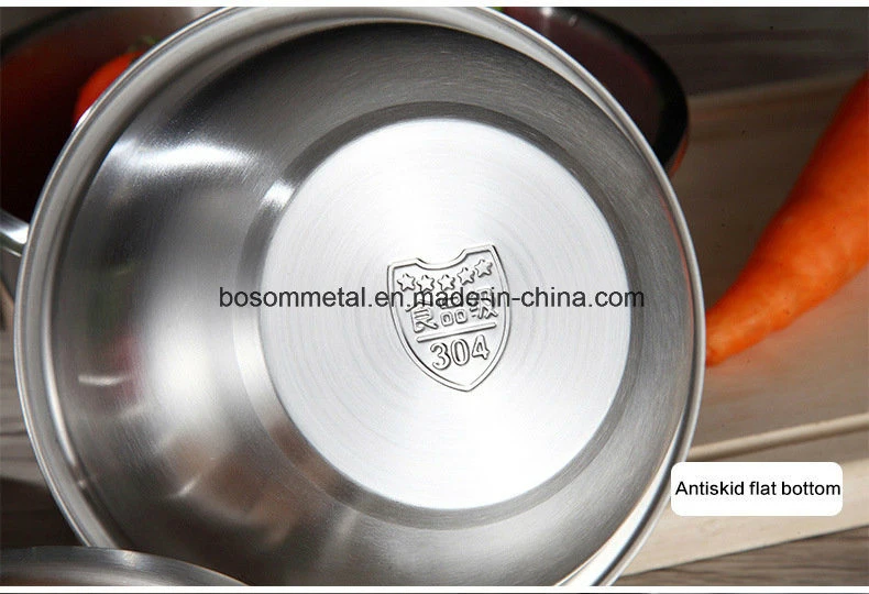 Stainless Steel Salad Bowl Kitchenware Accessories Ingredients Standby Utensil