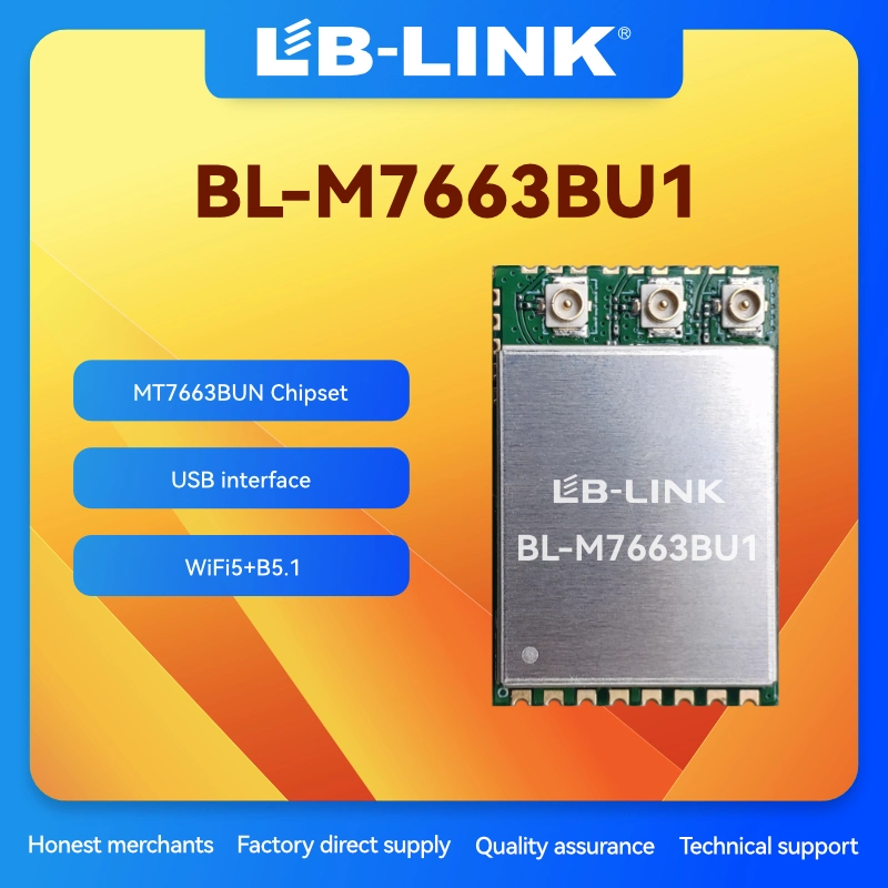 وحدة WiFi USB BL-M7663BU1 LB-LINK 2T2R 802.11a/b/g/n/AC WiFi5+ B5.1