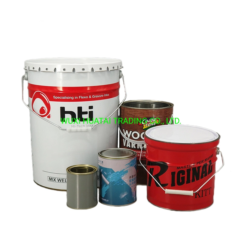 Venta en caliente Bote de pintura/Pail/Barrel Bote de pintura metálica Pintado vacío Cubos para la venta