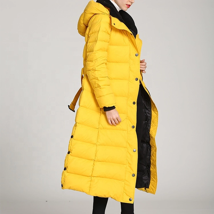 2023 Best Selling Windproof 100% Polyester Women's Long Custom Winter Outdoor Thermal Jacket Down Coat