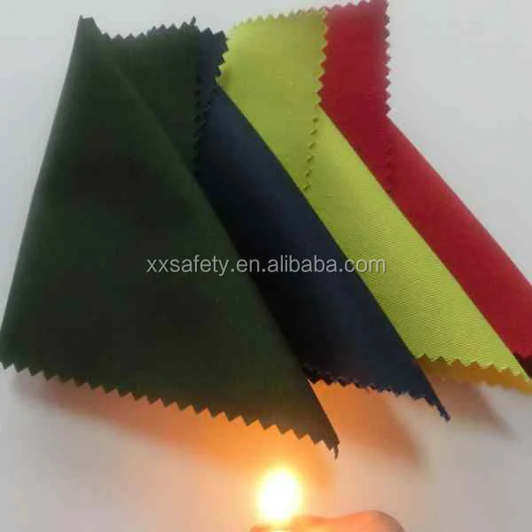 350GSM CVC60/39/1 Fr Ast Water Repellent Hi-Vis Fluorescent Yellow Fire Proof Fabric