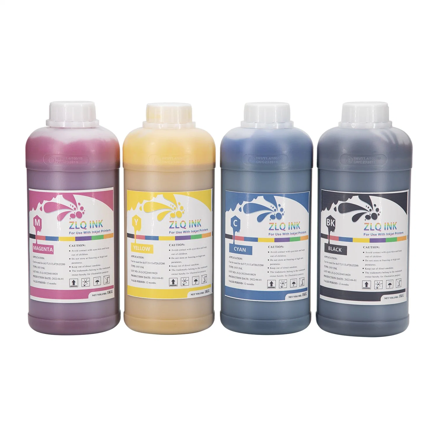 Textile Pigment Printing Cmyk White Printing on Fabric Materials Ink