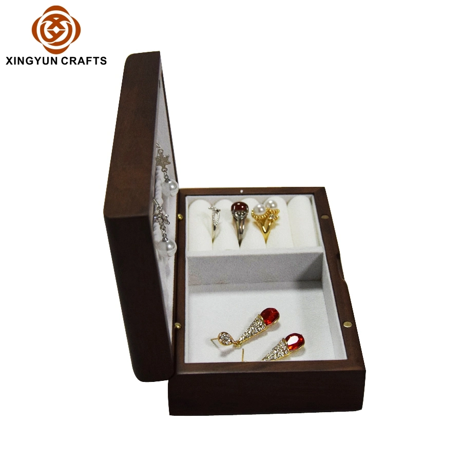 Delicate Wood Packaging Box Wooden Jewellery Necklace Storage Pendant Wood Packaging Jewelry Box