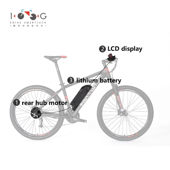 Ce Fat Tyre 48V 500W Ebike BLDC Motor Conversion Kit with LCD/LED Display