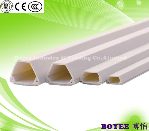 PVC Electrical Cable Duct Trunking with White Tape