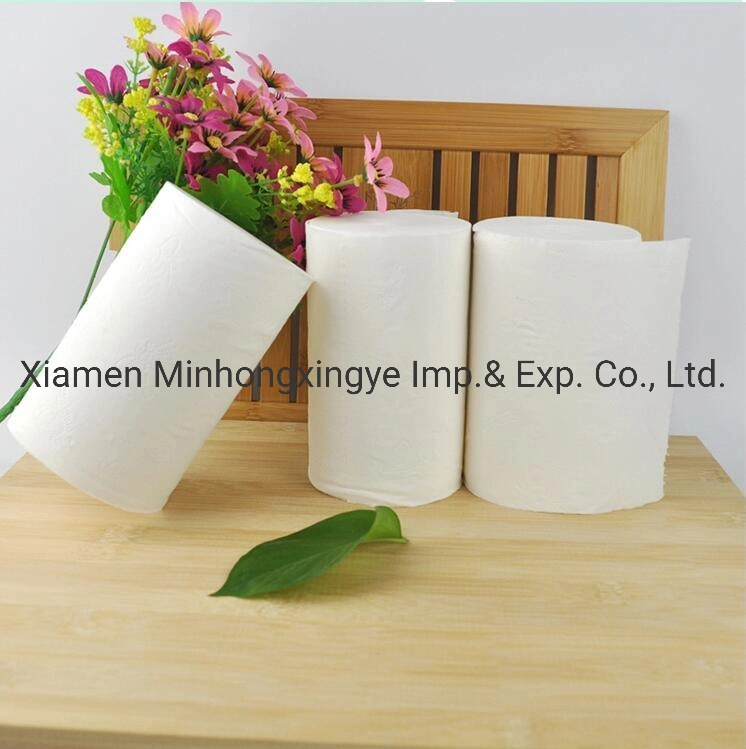 3-Layer Virgin Wood Pulp Bathroom Paper Roll Rolls Tissue Wood Pulp Material Premium Toilet Paper