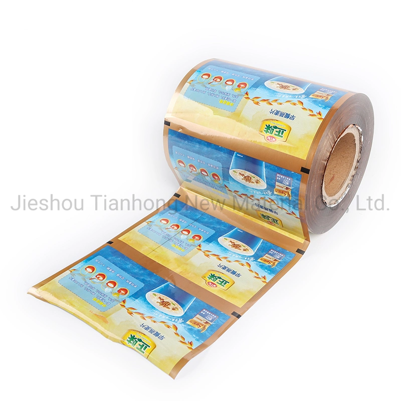 FDA Approved Plastic Stretch Sachet Packaging Roll Food Packing Heat Seal PET Metalized Film