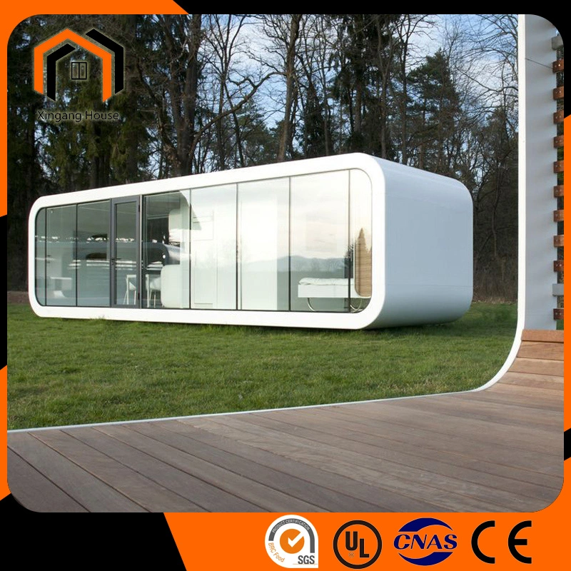 precio de fábrica Flat Pack de personalización básica móvil portátil modulares casas prefabricadas de lujo Home Glamping Oficina Pod Pod durmiendo Casa Cápsula Pod