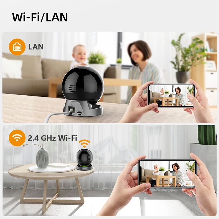 Integrierte Siren Imou Rex 4MP Panoramaansicht Smart Tracking Indoor WiFi-Kamera IPC-A46lp