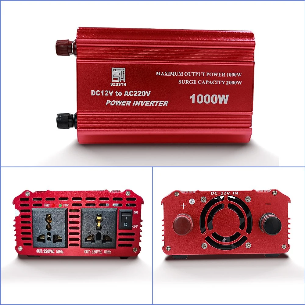 Inversor de potencia Convertidor de tensión de coche 1000W DC a coche AC Inversores