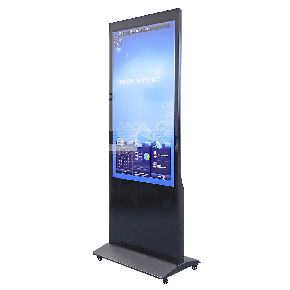 43 Inch Standing LCD Advertising Trade Show Display Digital Signage Ad Player