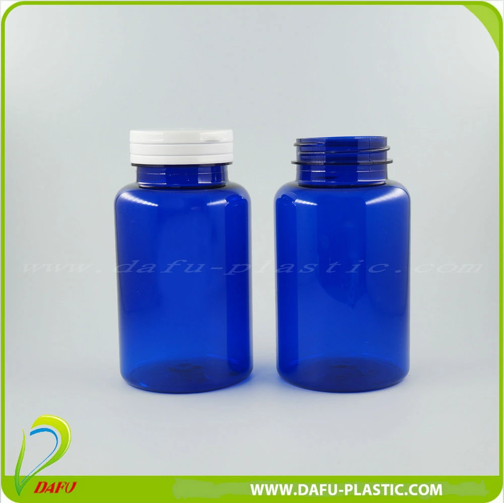 Customized 250ml Pet Capsules Plastic Pill Bottle with Tearing Cap