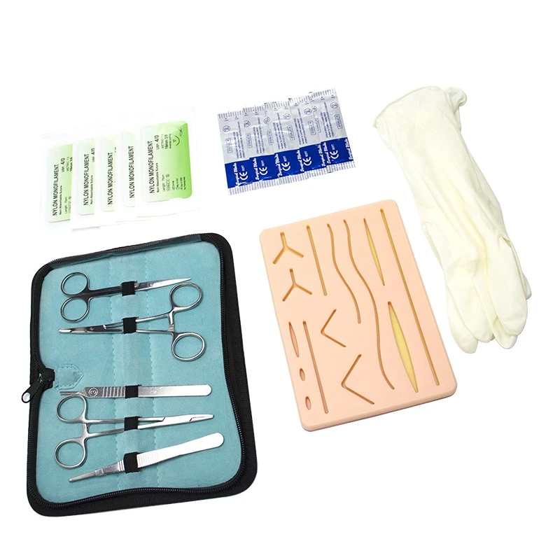 Personnalisez les trousses de formation médicale Kit d'entraînement à la suture chirurgicale pour étudiants