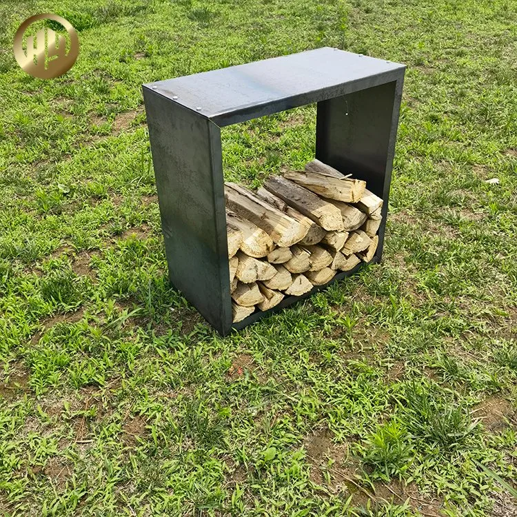 Factory Supply High quality/High cost performance  Rectgular Corten Steel Wood Storage