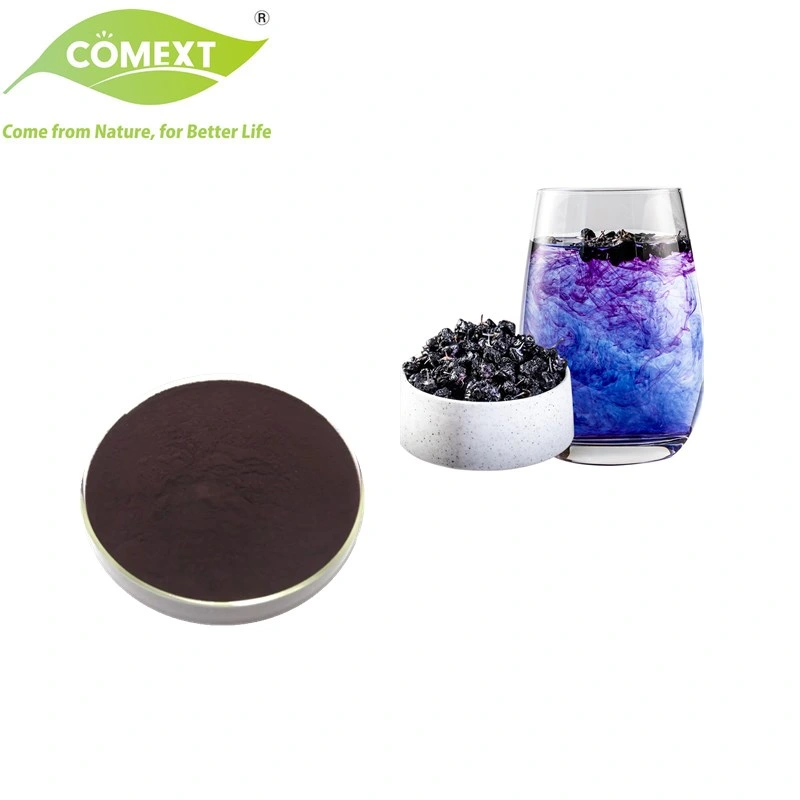 Comext Wholesale/Supplier Price Food Pigment Black Goji Berry Extract Powder 25% Anthocyanidin